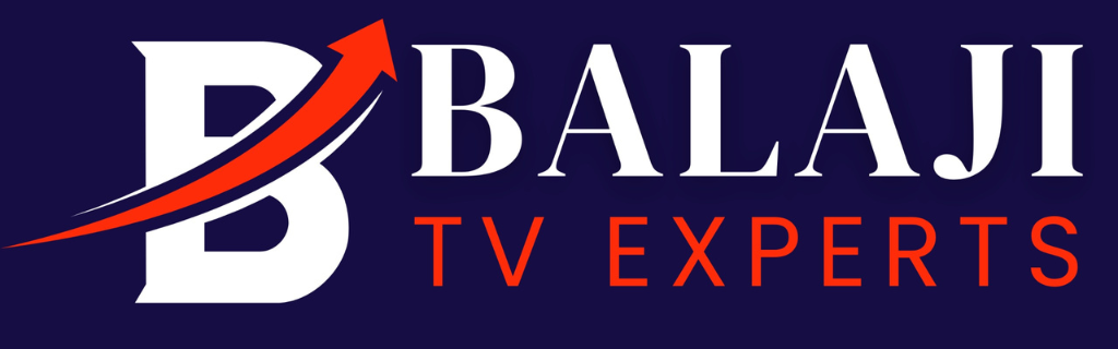 tirumala tv service center logo vibrant tech aesthetic